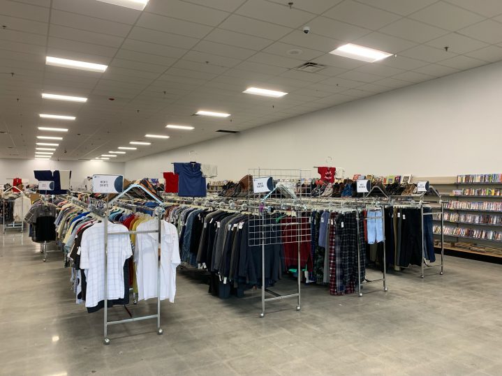 The men's section of the new Goodwill NNE Hooksett store opening