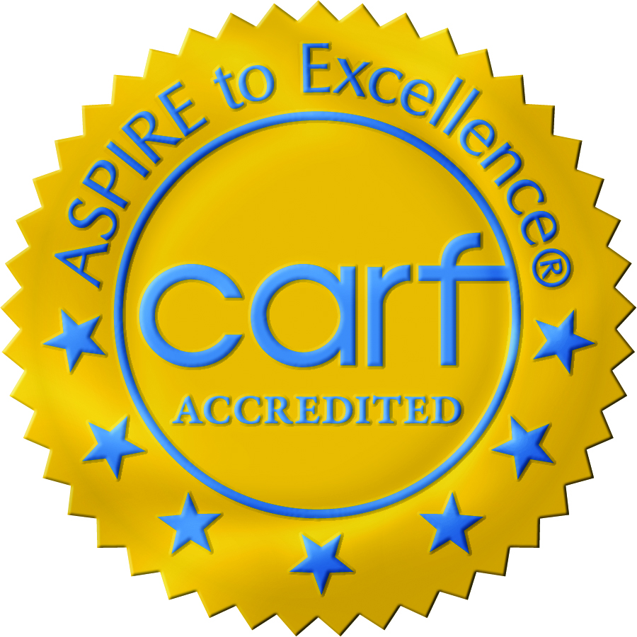 CARF Accredited Gold Ribbon Logo