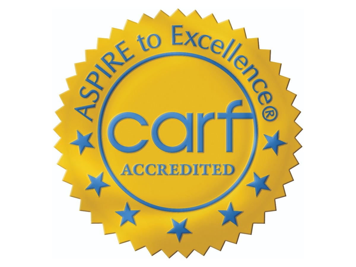 CARF Accredited Gold Ribbon Logo