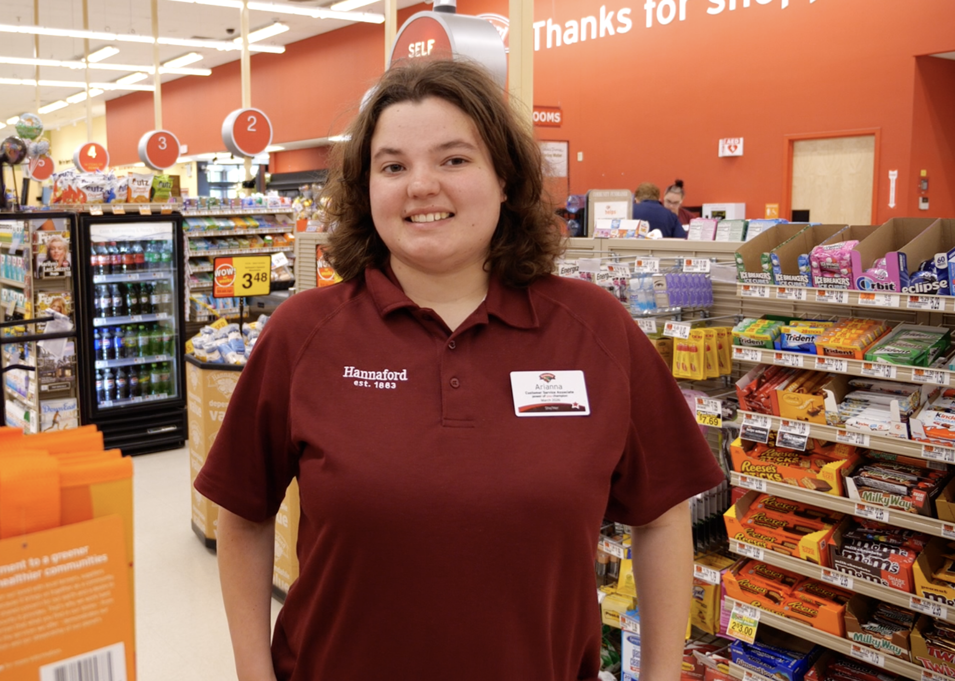 Woman posing for portrait photo in Hannaford